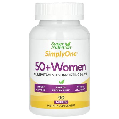 Super Nutrition, Simplyone, Women‘s 50 Triple Power Multivitamin, 90 Tabletten