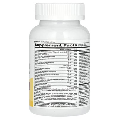 Super Nutrition, Simplyone, Women‘s 50 Triple Power Multivitamin, 90 Tabletten
