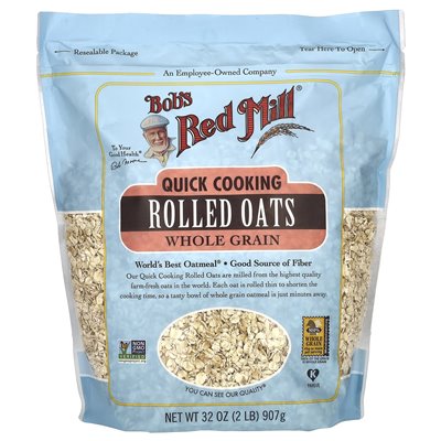 Bob's Red Mill, Schnell-Haferflocken, Vollkorn, 32 oz (907 g) Bob's Red Mill, Schnell-Haferflocken, Vollkorn, 32 oz (907 g)
