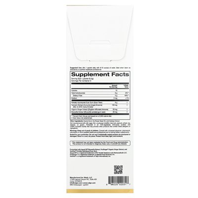 California Gold Nutrition, Prebiotic Fiber Plus Turkumeria, Ginger i Boswellia, 3 pakiety, 0,22 uncji (6,3 g) California Gold Nutrition, Prebiotic Fiber Plus Turkumeria, Ginger i Boswellia, 3 pakiety, 0,22 uncji (6,3 g)