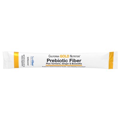 California Gold Nutrition, Prebiotic Fiber Plus Turkumeria, Ginger i Boswellia, 3 pakiety, 0,22 uncji (6,3 g) California Gold Nutrition, Prebiotic Fiber Plus Turkumeria, Ginger i Boswellia, 3 pakiety, 0,22 uncji (6,3 g)