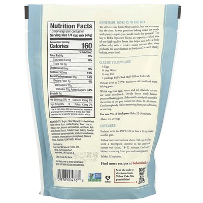 Bob's Red Mill, klassische gelbe Kuchenmischung, 15,5 Unzen (440 g)