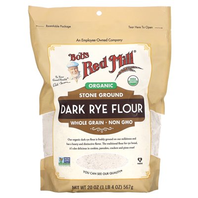 Bob's Red Mill, Bio-Dunkelroggenmehl, Vollkorn, 20 oz (567 g)