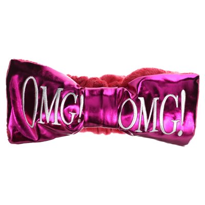 Podwójne odważ, OMG!Odwracalny mega opaska do włosów, gorący różowy plusz i gorąca różowa platyna, 1 kawałek Podwójne odważ, OMG!Odwracalny mega opaska do włosów, gorący różowy plusz i gorąca różowa platyna, 1 kawałek