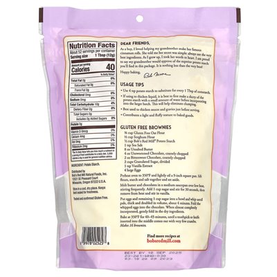 Bob's Red Mill, Potato, Unmodified, Gluten Free, 22 oz (623 g)