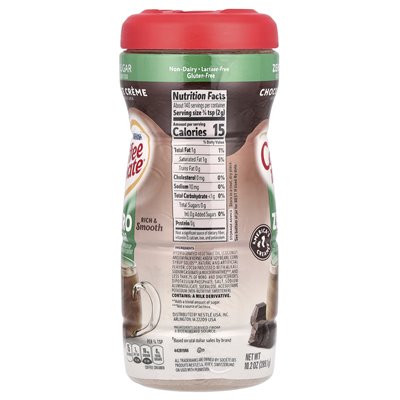 Coffee coffee, powdered coffee creamer, sugar free, chocolate cream, 10.2 oz (289.1 g)