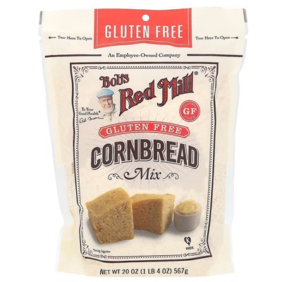 Bob's Red Mill, Cornbread Mix, Gluten Free, 20 oz (567 g) Bob's Red Mill, Cornbread Mix, Gluten Free, 20 oz (567 g)