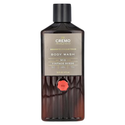 Cremo, Reserve Collection, Body Wash, Vintage Suede, 16 Fl Oz (473 ml)