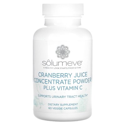 Solumeve, Cranberrysaftkonzentrat plus Vitamin C, 60 vegetarische Kapseln