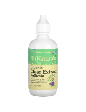NuNaturals, NuStevia, klarer Bio-Extrakt, 4 oz (118 ml)