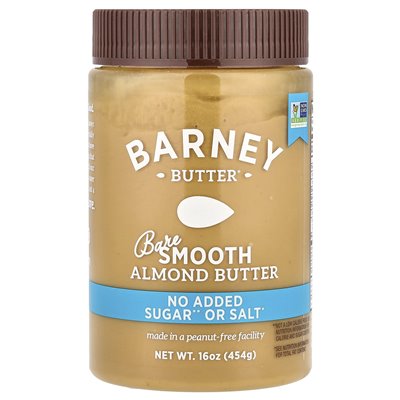 Barney Butter, nackte Mandelbutter, geschmeidig, 16 oz (454 g)