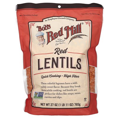 Bob's Red Mill, Red Lentils, 27 uncji (765 g) Bob's Red Mill, Red Lentils, 27 uncji (765 g)