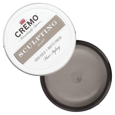 Cremo, glina rzeźbiących w klasie fryzjerskiej, wykończenie o wysokim wstrzymaniu i matowe wykończenie, 4 uncje (113 g)