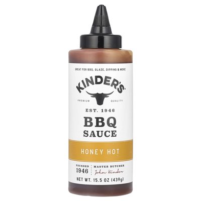 Kinder's, BBQ sauce, hot honey, 15.5 oz (439 g)