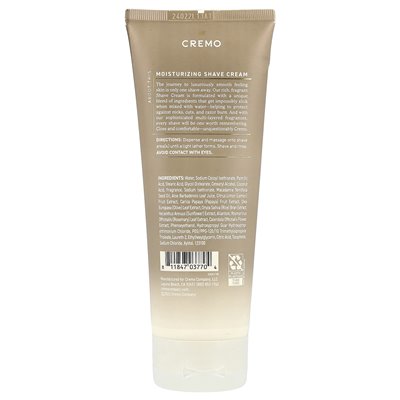 Cremo, golak, krem ​​migdałowy, 6 fl oz (177 ml)