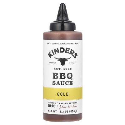 Kinder's, BBQ Sos, złoto, 15,3 uncji (434 g)