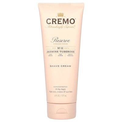 Cremo, kolekcja rezerwowa, krem ​​do golenia, tuberoza jaśminowa, 6 fl oz (177 ml)
