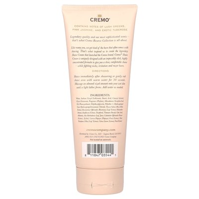 Cremo, kolekcja rezerwowa, krem ​​do golenia, tuberoza jaśminowa, 6 fl oz (177 ml)