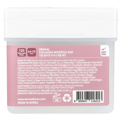 Dermal, kolagen WILIFULL PAD, 120 podkładek mikro-hole