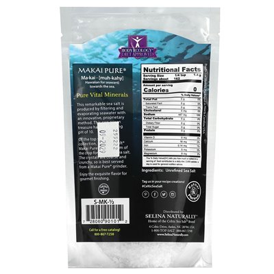 Celtic Sea Salt, Makai Pure, Unrefined Sea Salt, 1/2 pound (227 g)