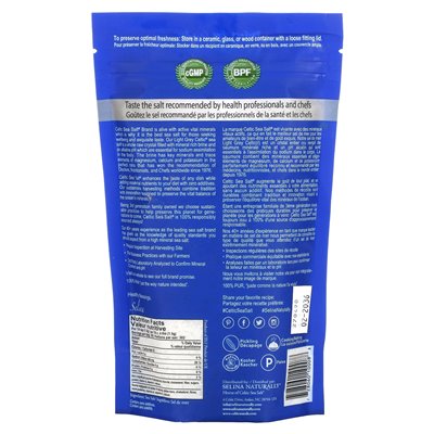 Keltisches Meersalz, Keltisches Hellgrau, Vitalmineralmischung, 1 lb (454 g)