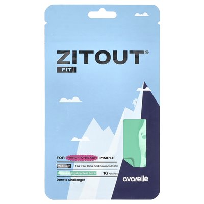 Avarelle, ZiTout® Fit, durchscheinendes Hydrokolloid, 16 Pflaster