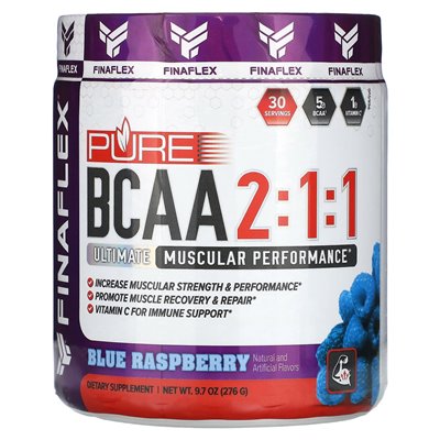 Finaflex, Pure BCAA 2: 1: 1, Blue Raspberry, 9,7 uncji (276 g)