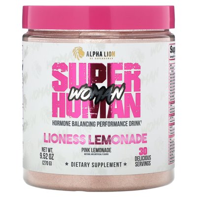 Alpha Lion, Superhuman Woman, Lioness Lemonade, Pink Lemonade, 9,52 uncji (270 g)