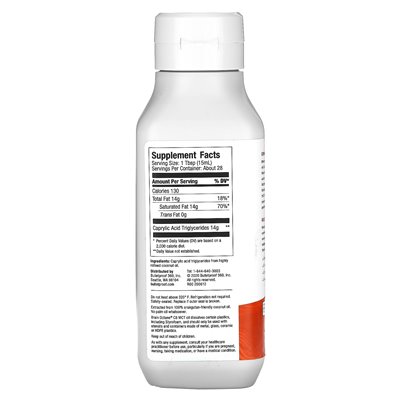 Bulletproof, Brain Octane, C8 MCT Oil, 14 fl oz (414 ml)