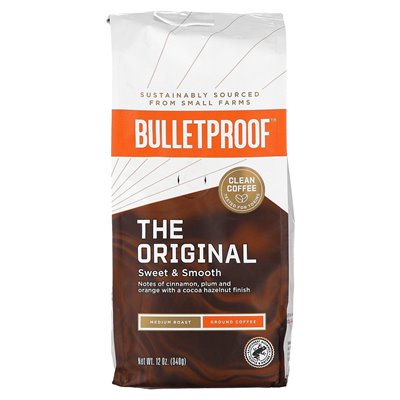 Bulletproof, Coffee, Original, Ground, Medium Roast, 12 oz (340 g)
