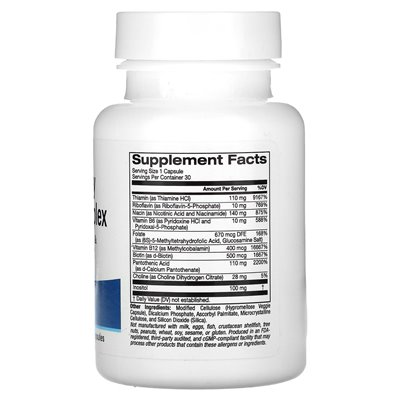 Lake Avenue Nutrition, High Strength Vitamin B Complex, 30 Vegetarian Capsules