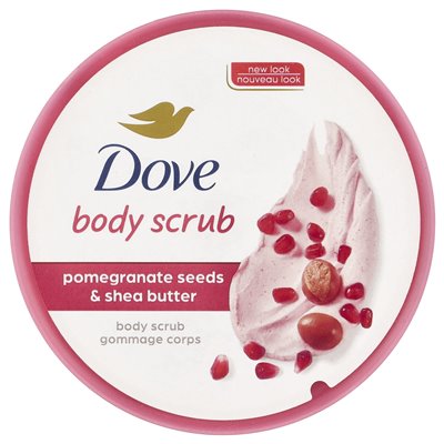 Dove, Peeling do Ciała, Nasiona Granatu & Masło Shea, Umiarkowany, 10.5 oz (298 g) Dove, Peeling do Ciała, Nasiona Granatu & Masło Shea, Umiarkowany, 10.5 oz (298 g)