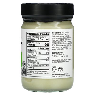 Selected Dishes, klassische vegane Mayonnaise, 12 Oz (355 ml)