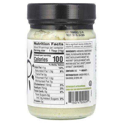 Selected Dishes, Roasted Garlic Mayonnaise, 12 fl oz (355 ml)