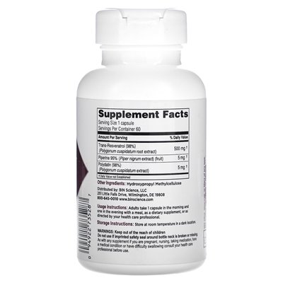 Biotivia, Transmax, 500 mg, 60 Kapseln