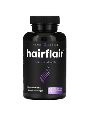 NutraChamps, HairFlair, 60 kleine Kapseln NutraChamps, HairFlair, 60 kleine Kapseln