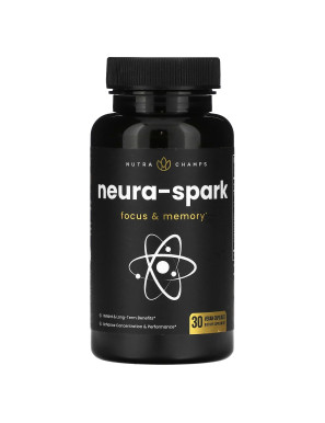 NutraChamps, Neura-Spark, 30 Vegan Capsules NutraChamps, Neura-Spark, 30 Vegan Capsules