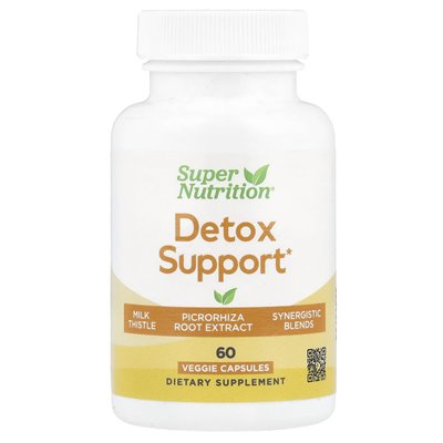 Super Nutrition, Detox Support, 60 kapsułek wegetariańskich