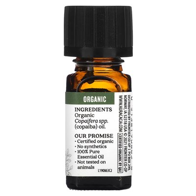 Aura Cacia, czysty olejek eteryczny, organiczny copaiba, 0,25 fl oz (7,4 ml) Aura Cacia, czysty olejek eteryczny, organiczny copaiba, 0,25 fl oz (7,4 ml)