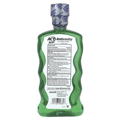 Act, Dla Dzieci, Płukanka Przeciwpróchnicowa z Fluorem, Dzikie Arbuz, 16,9 uncji (500 ml)