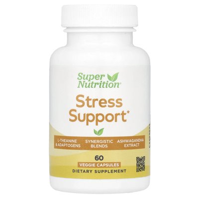 Super Nutrition, Wsparcie stresowe, 60 kapsułek wegetariańskich