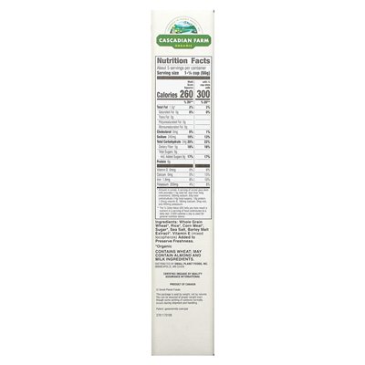Cascadian Farm, Organic Multi Grain Squares Płatki, 12,3 uncji (348 g)