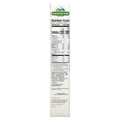 Cascadian Farm, Organic Cinnamon Crunch Cereal, 9,2 uncji (260 g) Cascadian Farm, Organic Cinnamon Crunch Cereal, 9,2 uncji (260 g)