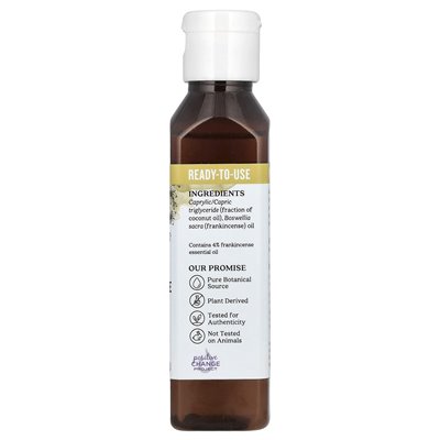 Aura Cacia, czysty olejek eteryczny w frakcjonowanym oleju kokosowym, kadzidło, 4 fl oz (118 ml)
