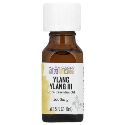 Aura Cacia, czysty olejk eteryczny, Ylang Ylang III, 0,5 fl oz (15 ml)