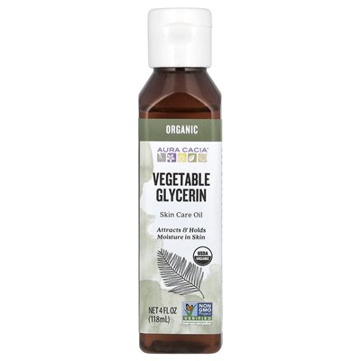 Aura Cacia, Skin Care Oil, Organic Vegetable Glycerin, 4 fl oz (118 ml) Aura Cacia, Skin Care Oil, Organic Vegetable Glycerin, 4 fl oz (118 ml)