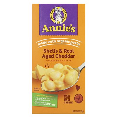 Homegrown, Macaroni &amp Cheese, Shells &amp Real Aged Cheddar, 6 uncji (170 g)