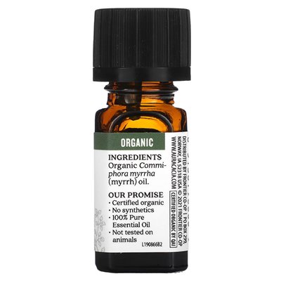 Aura Cacia, czysty olejek eteryczny, organiczny mirrh, 0,25 fl oz (7,4 ml)