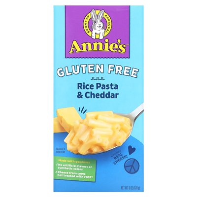 Homegrown Annie, Rice noodles and cheddar, gluten-free, 6 oz (170 g)