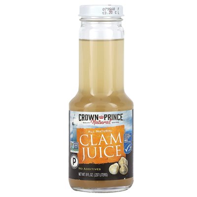 Prince Crown Natural, Muschelsaft, 8 fl oz (0,237 l) Prince Crown Natural, Muschelsaft, 8 fl oz (0,237 l)